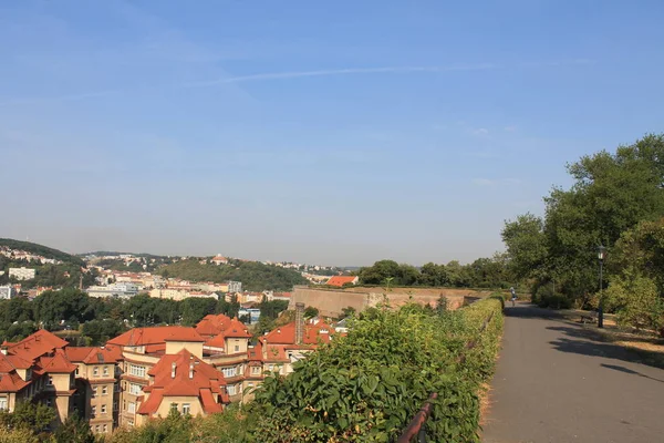 Vyehrad Kalesi Nden Prag Görünümü — Stok fotoğraf