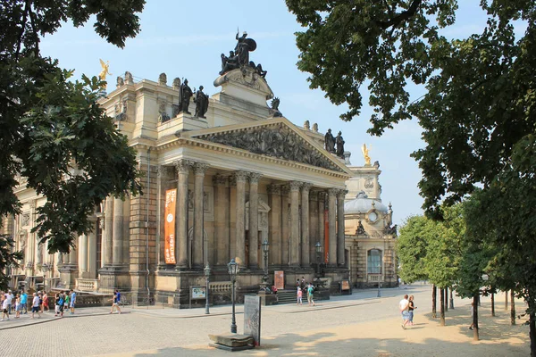 Den Historiska Stads Kärnan Dresden Tyskland — Stockfoto