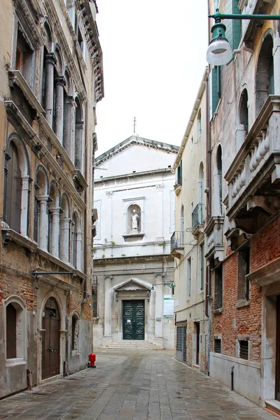 Estreito Rua Velha Veneza Itália — Fotografia de Stock