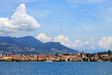 Baveno ve Maggiore Gölü İtalya manzarası