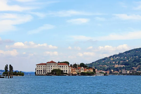 Vista Del Palacio Isla Isola Bella Italia Lago Maggiore — Foto de Stock