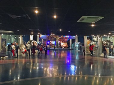Moskova / Rusya - 10 Aralık 2017: İç Kozmonotlar Müzesi