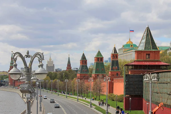 러시아 수도의 명소를 내려다 모스크바크렘린 — 스톡 사진