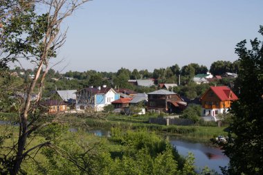 Suzdal Rusya'da yaz şehir manzara