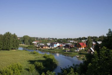 Suzdal Rusya'da yaz şehir manzara