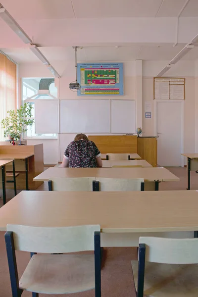 School Interior Classroom Room — Stock Photo, Image