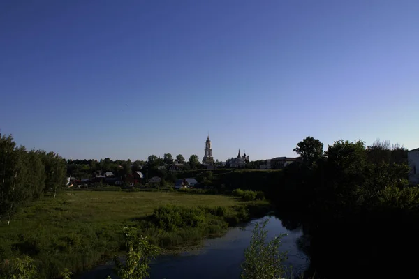 Paesaggio Estivo Della Città Russia Suzdal — Foto Stock