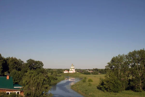 Paesaggio Estivo Della Città Russia Suzdal — Foto Stock