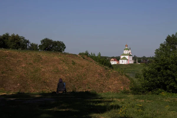 Summer City Landscape Suzdal Russia — Stock Photo, Image