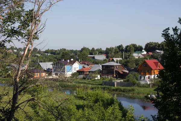 Летний Городской Пейзаж Суздале — стоковое фото