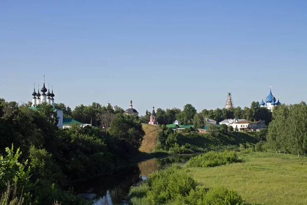 Paisaje Verano Suzdal Rusia —  Fotos de Stock