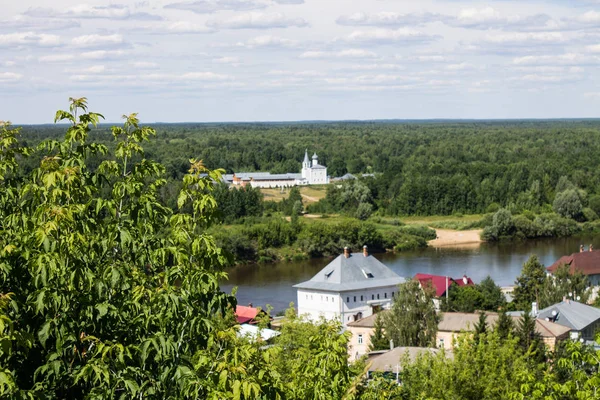 Panorama Van Gorokhovets Rusland Een Heldere Zomerdag — Stockfoto