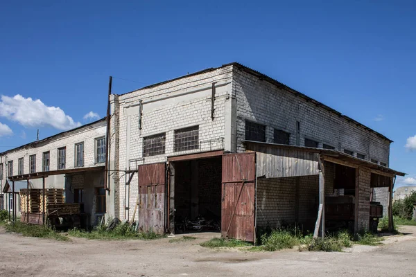 Vladimir Russie Juin 2019 Construction Territoire Ancienne Usine Transformation Bois — Photo