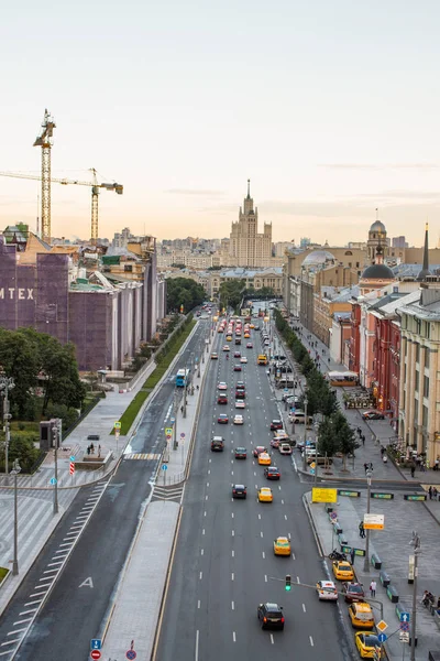 Vue Dessus Centre Historique Moscou Russie Depuis Toit Magasin Central — Photo