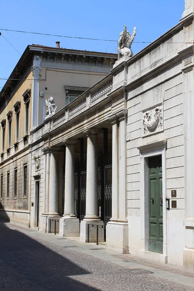 Claro Dia Verão Ensolarado Centro Histórico Brescia Itália — Fotografia de Stock