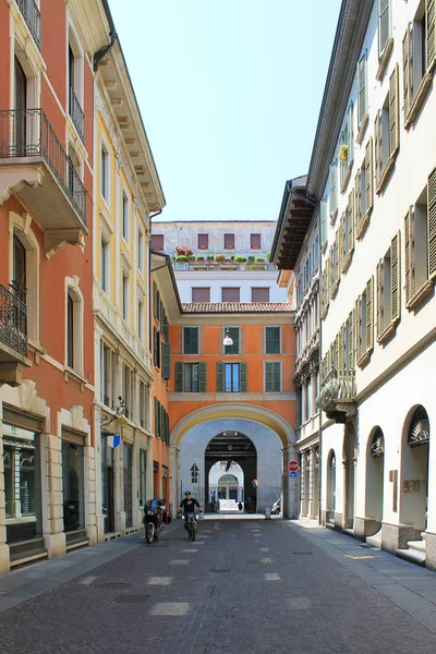 Clear Sunny Summer Day Historic Center Brescia Italy — Stock Photo, Image