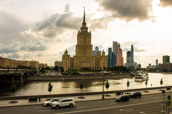 Moscú Rusia Julio 2019 Vista Panorámica Del Hotel Moscú Del — Foto de Stock