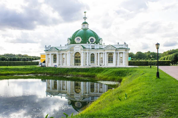 Beautiful Historical Building Architectural Park Ensemble Kuskovo Manor Summer Day — Stock Photo, Image