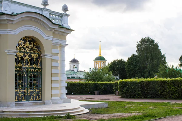 Beautiful Historical Building Architectural Park Ensemble Kuskovo Manor Summer Day — Stock Photo, Image