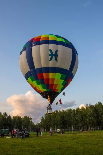 Pereslavl Zalessky Région Yaroslavl Russie Juillet 2019 Piloter Ballon Aérien — Photo