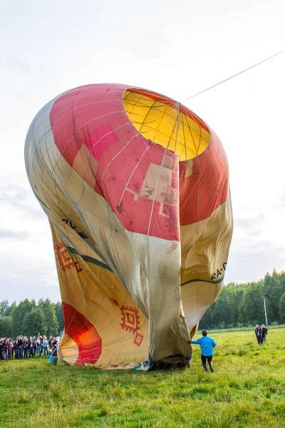 Pereslavl Zalessky Région Yaroslavl Russie Juillet 2019 Gonfler Installer Des — Photo