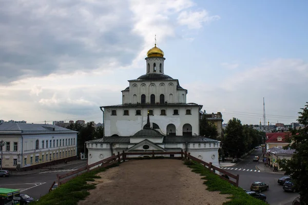 Vladimír Vladimir Region Rusko Srpen 2019 Historický Orientační Bod Bílý — Stock fotografie