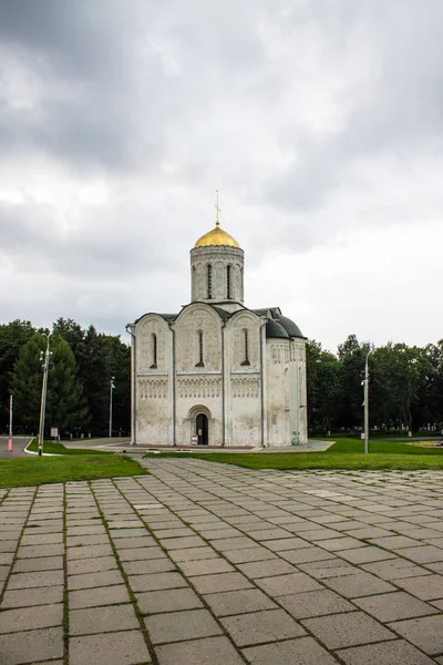 Wladimir Gebiet Wladimir Russland August 2019 Alte Dmitrov Kathedrale Aus — Stockfoto