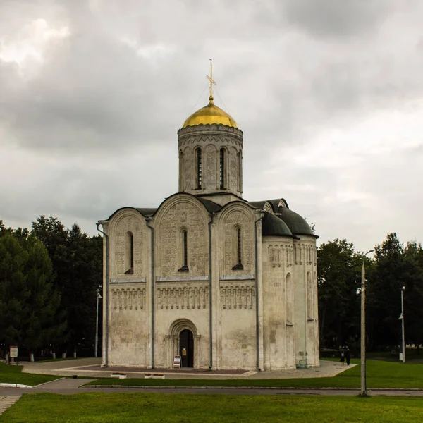 Wladimir Gebiet Wladimir Russland August 2019 Alte Dmitrov Kathedrale Aus — Stockfoto