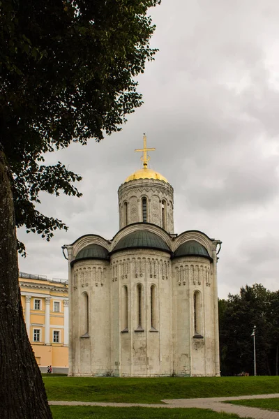 Vladimir Vladimir Region Russia August 2019 White Stone Ancient Dmitrov — Stock Photo, Image