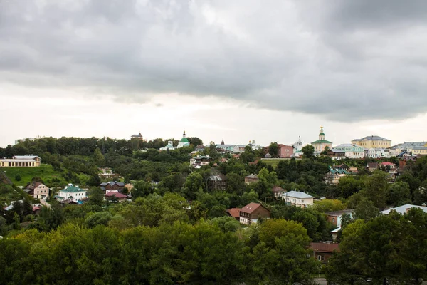 Vista Panorâmica Cidade Vladimir Rússia Verão Dia Nublado — Fotografia de Stock