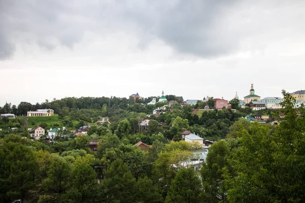 Yaz Bulutlu Bir Günde Vladimir Rusya Nın Panoramik Görünümü — Stok fotoğraf