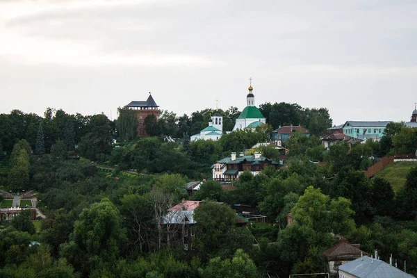 Panoráma Város Vlagyimir Oroszországról Nyár Felhős Napon — Stock Fotó