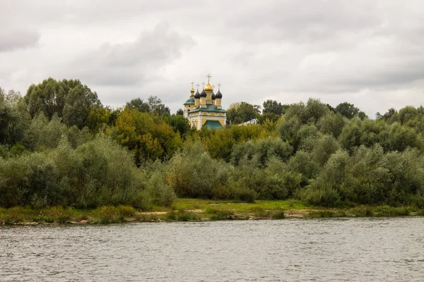 Murom Região Vladimir Rússia Agosto 2019 Templo Nikolo Aterro Amarelo — Fotografia de Stock