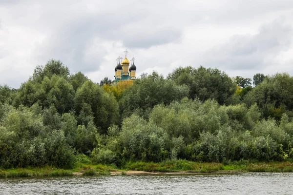 Murom Região Vladimir Rússia Agosto 2019 Templo Nikolo Aterro Amarelo — Fotografia de Stock