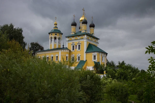 Murom Gebiet Wladimir Russland August 2019 Gelber Nikolo Ufertempel Einem — Stockfoto