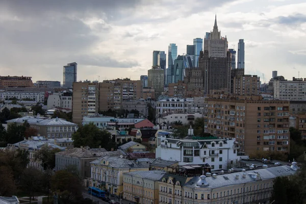 Moscú Rusia Septiembre 2019 Vista Superior Sobre Centro Histórico Ciudad — Foto de Stock