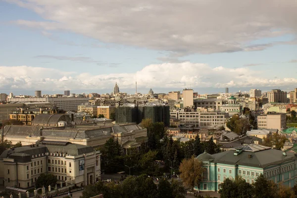 Moskova Rusya Eylül 2019 Kurtarıcı Nın Tapınağının Panoramik Platformundan Şehrin — Stok fotoğraf