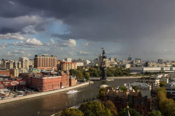 Москва Россия Сентября 2019 Года Вид Сверху Исторический Центр Города — стоковое фото