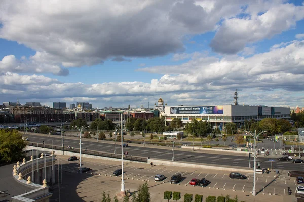 モスクワ ロシア 2019年9月14日 トレチャコフギャラリーと市の歴史的中心部のトップビュー — ストック写真