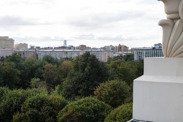 Moskwa Rosja Września 2019 Widok Góry Historycznym Centrum Miasta Dachu — Zdjęcie stockowe