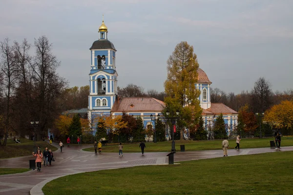 Moscou Rússia Outubro 2019 Igreja Ícone Mãe Deus Parque Tsaritsyno — Fotografia de Stock