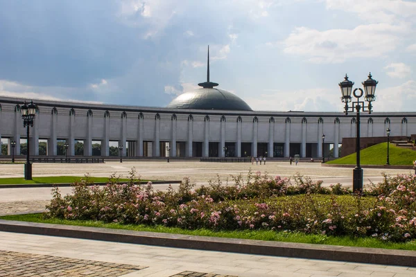 Vítězné Muzeum Moskvě Rusko Zamračený Letní Den Prostor Pro Kopírování — Stock fotografie