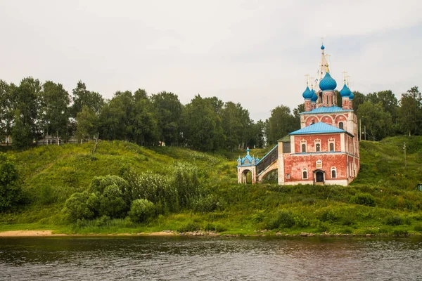 Tutaev Yaroslavl Regio Rusland Juli 2020 Rode Kazan Kerk Hoge — Stockfoto