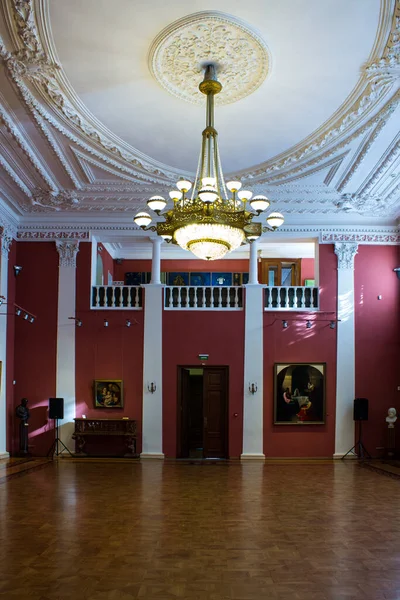 Historyczne Wnętrze Muzeum Sztuki Jarosławiu Rosja — Zdjęcie stockowe