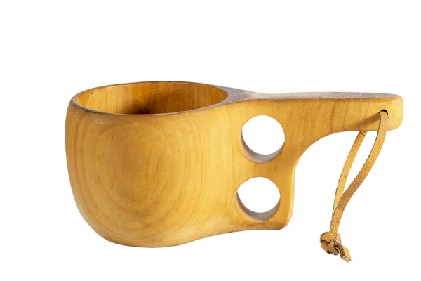 Tasse Traditionnelle Finlandaise Bois Kuksa — Photo