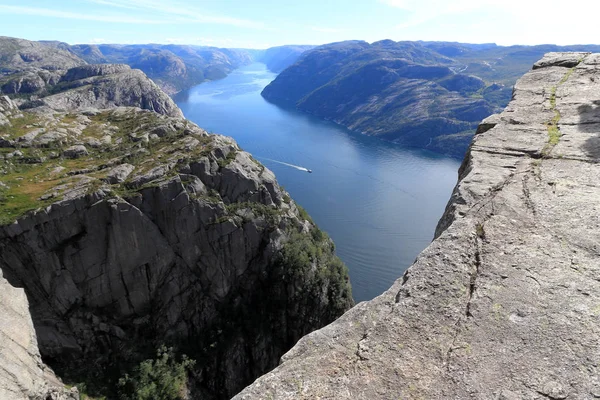 Landskap Från Preikestolen Norge — Stockfoto