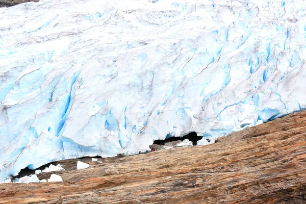 Blue Ice Svartisen Glacier Noorwegen — Stockfoto