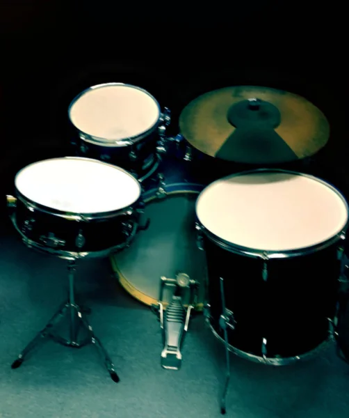 Zestaw Perkusyjny Instrumenty Muzyczne — Zdjęcie stockowe