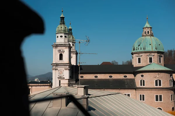 Salzburg Skyline Kirche Trme — 스톡 사진