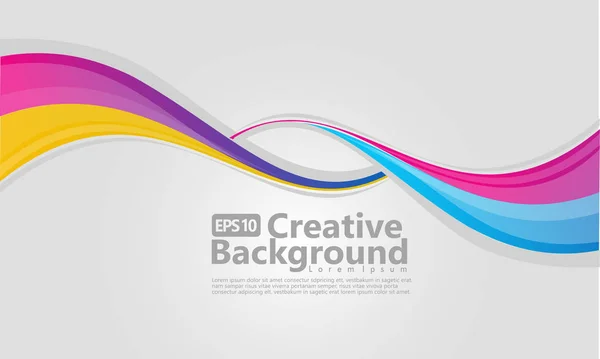 New abstract wave style creative background — Stock Vector